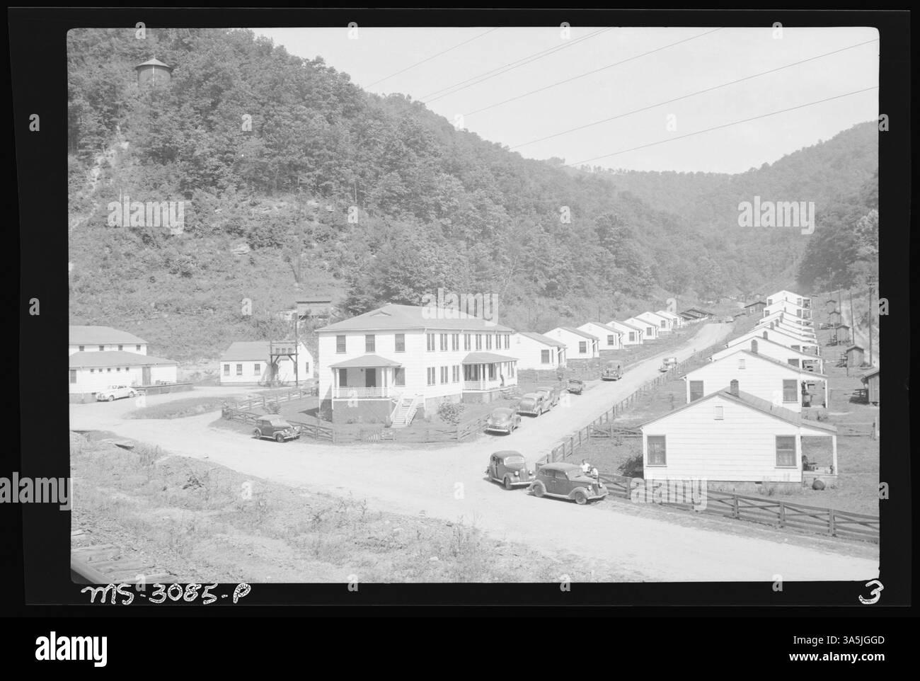 Vista del circolo della Red Jacket Coal Corp Miniere n. 9, 11 e 12 a Coal Mountain, Wyoming County, West Virginia, che offrono spazio ricreativo per i minatori e le loro famiglie. Foto Stock