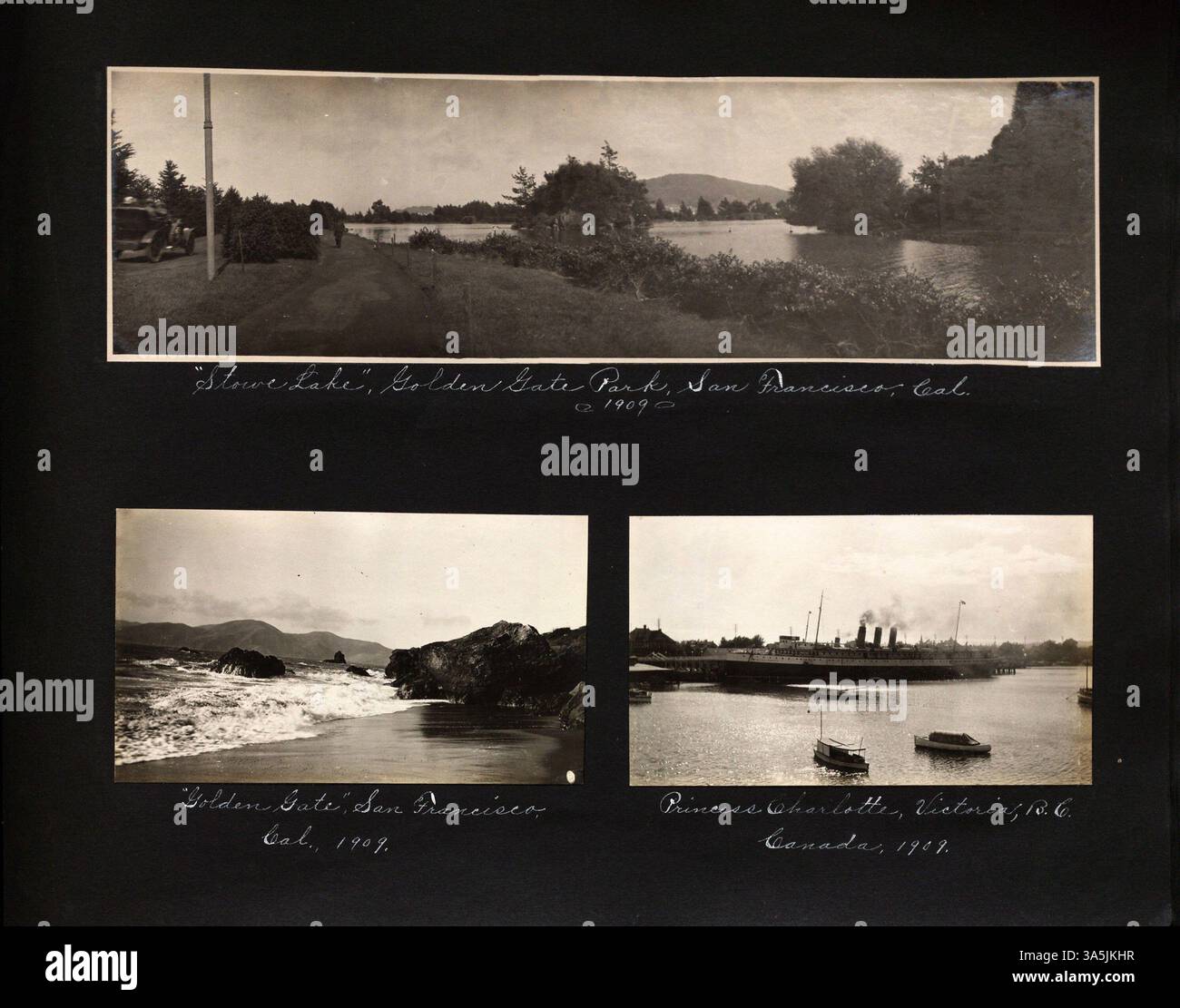 La collezione di fotografie di Andrew Lindgren, scattata principalmente dal 1906 al 1909, mostra il campus della St. Cloud State University, il Minnesota centrale e altre località come New York, Cape Cod e Panama. Foto Stock
