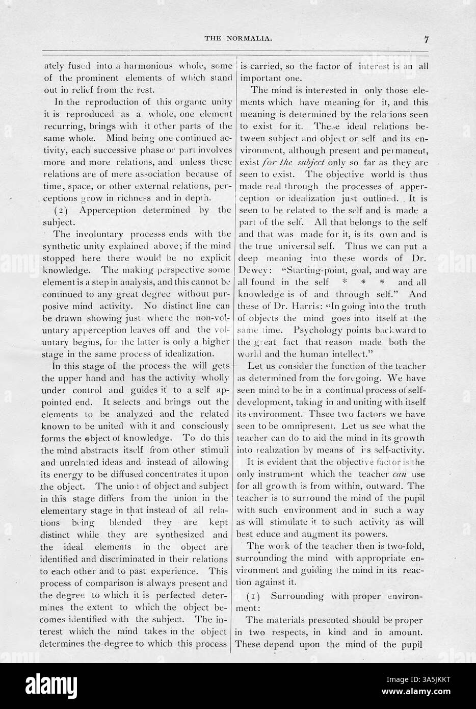 L'edizione di giugno 1894 della Normalia si concentra sul metodo di laboratorio negli studi linguistici e include aggiornamenti su ex studenti, docenti ed eventi universitari. Gli articoli parlano della morte di Jerome Allen e del trasferimento dell'ex studente Thomas Gray a Chicago. Foto Stock