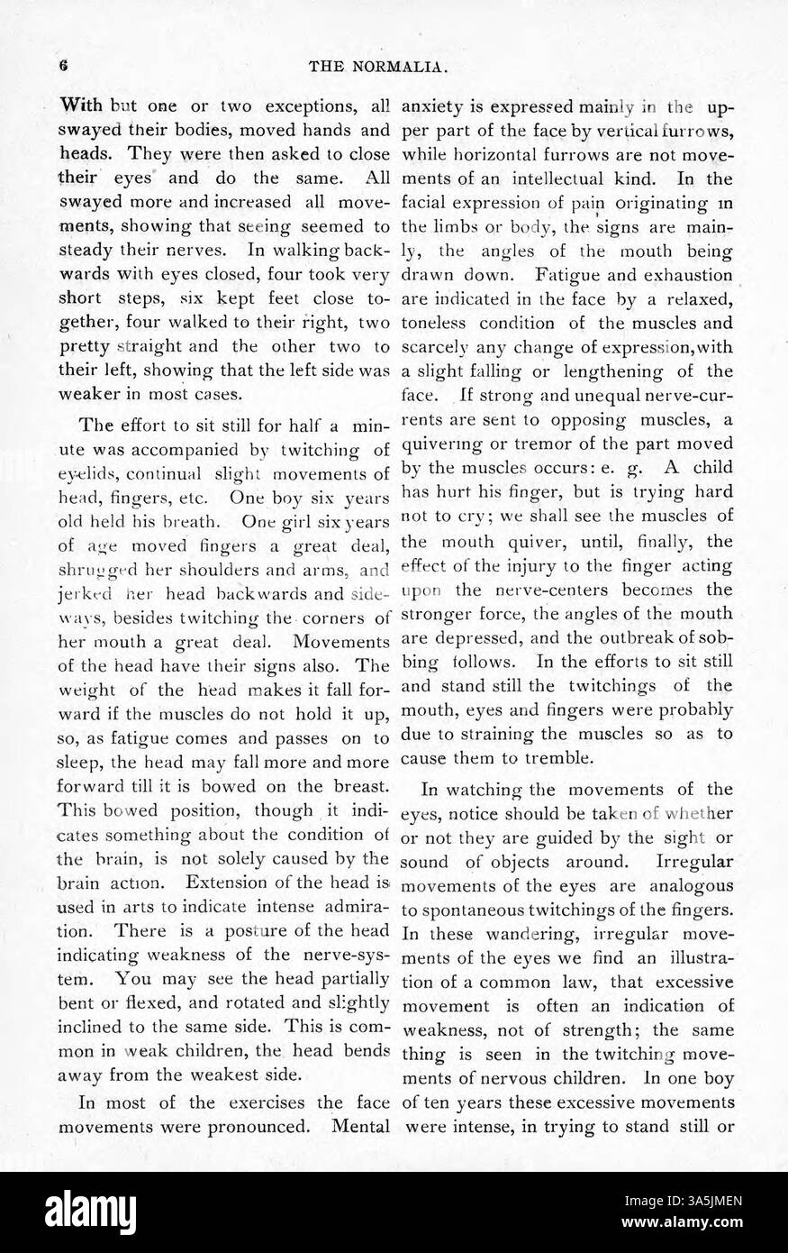 Questa edizione di *The Normalia*, da ottobre 1898, presenta articoli sulla capacità motoria, la psicologia della visione e le dune di sabbia itineranti, oltre a notizie e informazioni sui risultati degli studenti e delle facoltà alla St. Cloud State University. Foto Stock