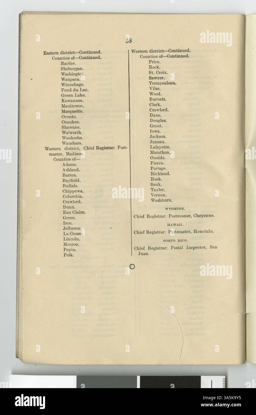 Gli Stati Uniti implementarono le regole per la registrazione dei nemici stranieri tedeschi durante la seconda guerra mondiale, con l'obiettivo di controllare le attività degli individui delle nazioni nemiche. Questi regolamenti facevano parte dello sforzo federale per proteggere la sicurezza nazionale. Foto Stock