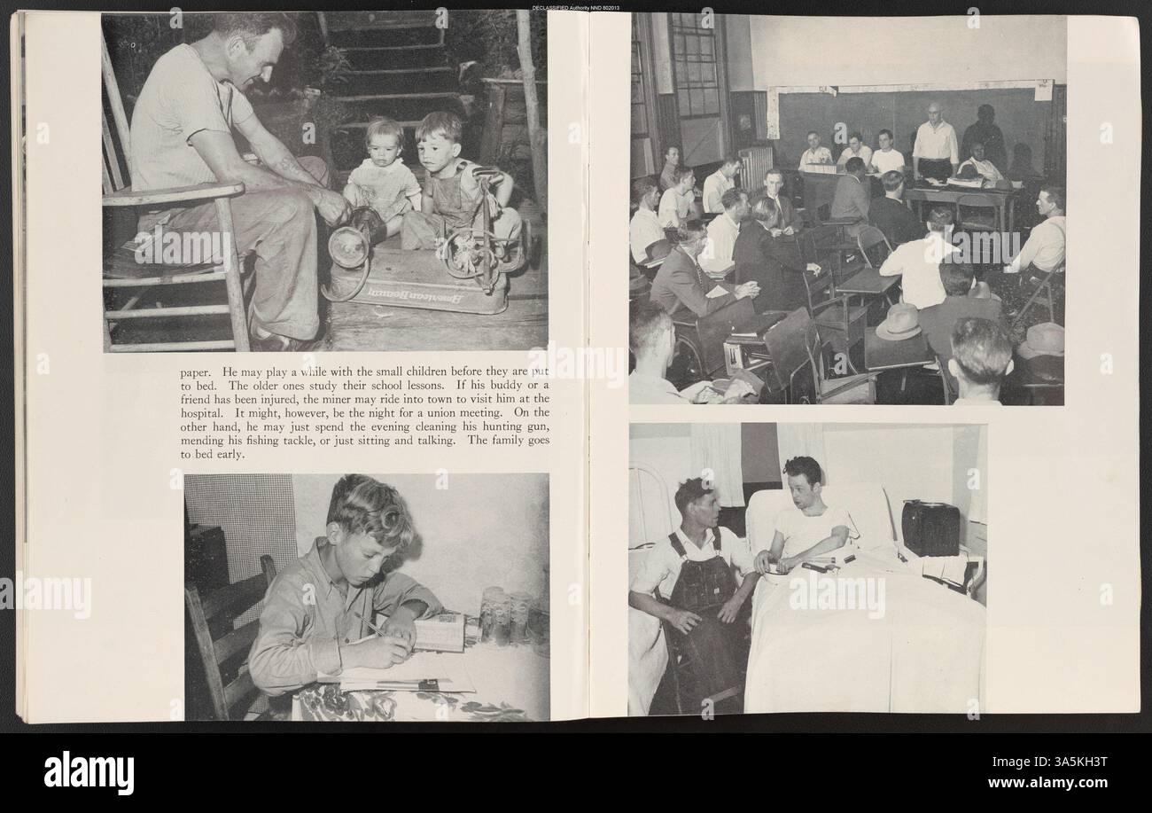 Il 1947 Final Report of Medical Survey IV contiene dati sulla ricerca medica e sulla salute pubblica del periodo successivo alla seconda guerra mondiale, fornendo informazioni chiave sulle tendenze delle malattie e sulle pratiche sanitarie. Conservata presso gli Archivi nazionali di College Park. Foto Stock