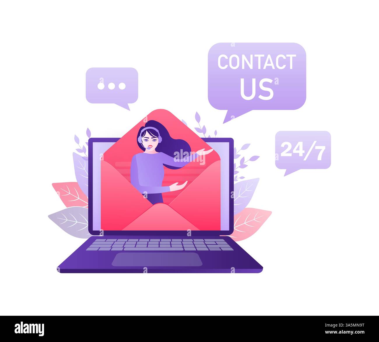 Contattateci, inviateci persone. Pagina di destinazione. Pubblicità moderna per il concept design. Comunicazione online. Illustrazione del marketing digitale. Cliente Illustrazione Vettoriale Contattateci, inviateci persone. Pagina di destinazione. Pubblicità moderna per il concept design. Comunicazione online. Illustrazione del marketing digitale. Cliente Illustrazione Vettoriale