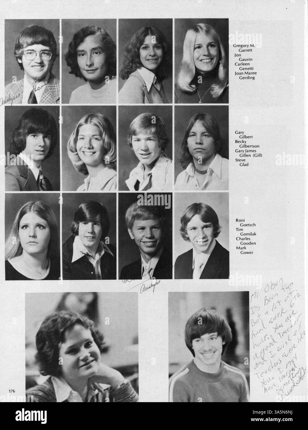 Vol. Pirata V, il 1976 Park Center High Yearbook, serve come documentazione completa dell'anno scolastico 1972-1973, tra cui ritratti di studenti, foto di docenti, squadre di atletica, club scolastici, e altre attività scolastiche importanti. Foto Stock