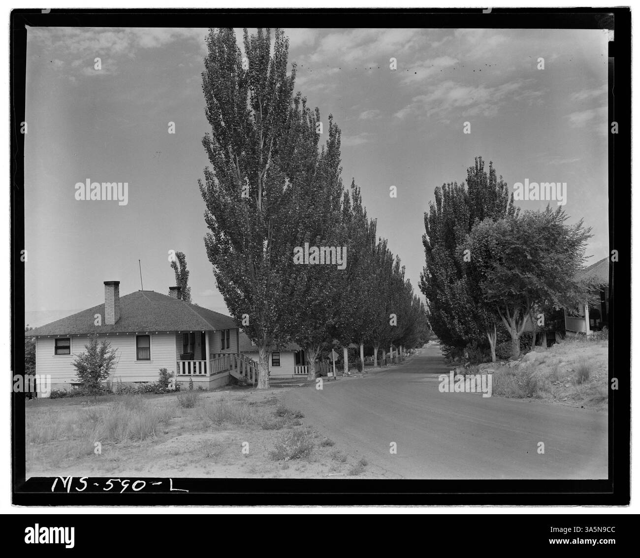 Una parte del progetto di alloggi per minatori presso la Columbia Mine della Columbia Steel Company a Columbia, Carbon County, Utah. Questa immagine mostra gli alloggi forniti per la forza lavoro della miniera. Foto Stock