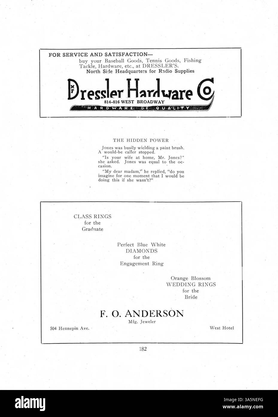 Il 1922 Polaris Yearbook della North High School presenta un record di eventi e attività chiave durante l'anno scolastico 1921-1922, con un focus sui risultati degli studenti, il coinvolgimento degli insegnanti, le competizioni atletiche e i contributi afroamericani alla comunità scolastica. Foto Stock