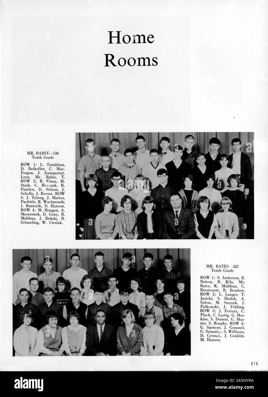 L'Edison Yearbook del 1965 mostra le attività accademiche, atletiche e culturali degli studenti della scuola durante l'anno scolastico 1964-1965, con particolare riconoscimento dei contributi del corpo studentesco afroamericano alla comunità e agli extracurriculari. Foto Stock