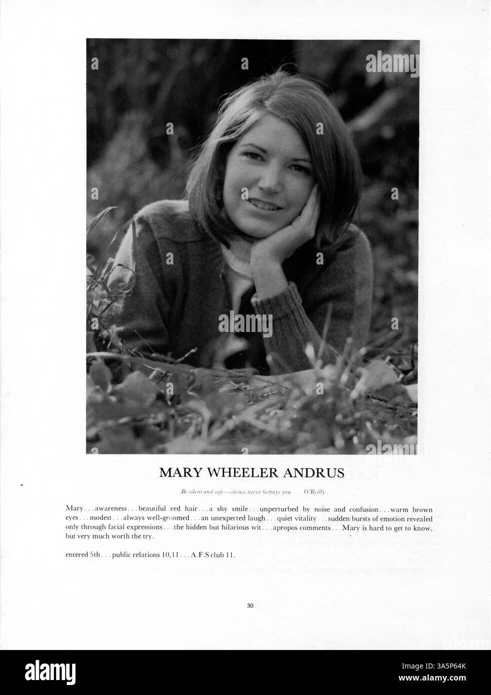 L'annuario "Tatler" del 1967 della Northrop Collegiate mette in evidenza i risultati ottenuti da studenti, docenti, club, atletica leggera ed eventi chiave dell'anno scolastico 1966-1967. Foto Stock