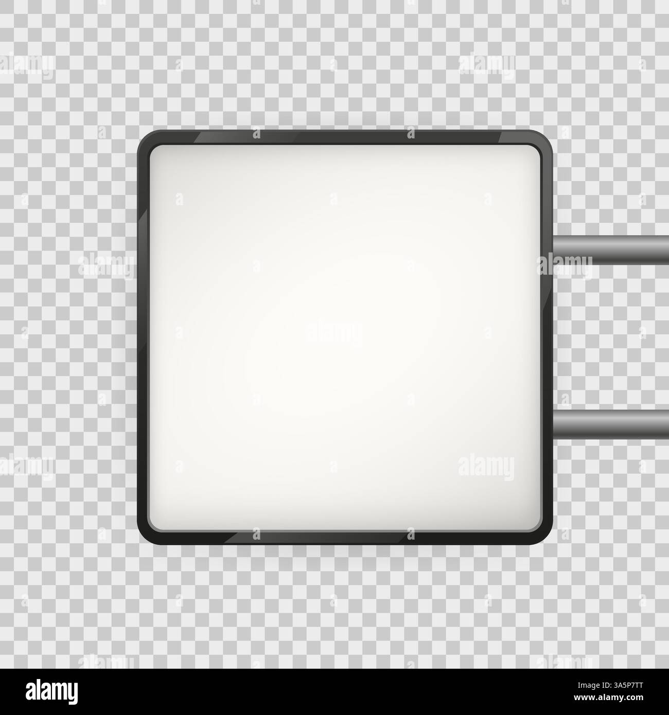 Scatola luminosa, design eccellente per qualsiasi scopo. Interni dell'ufficio. Mockup interno. Illustrazione vettoriale. Illustrazione Vettoriale