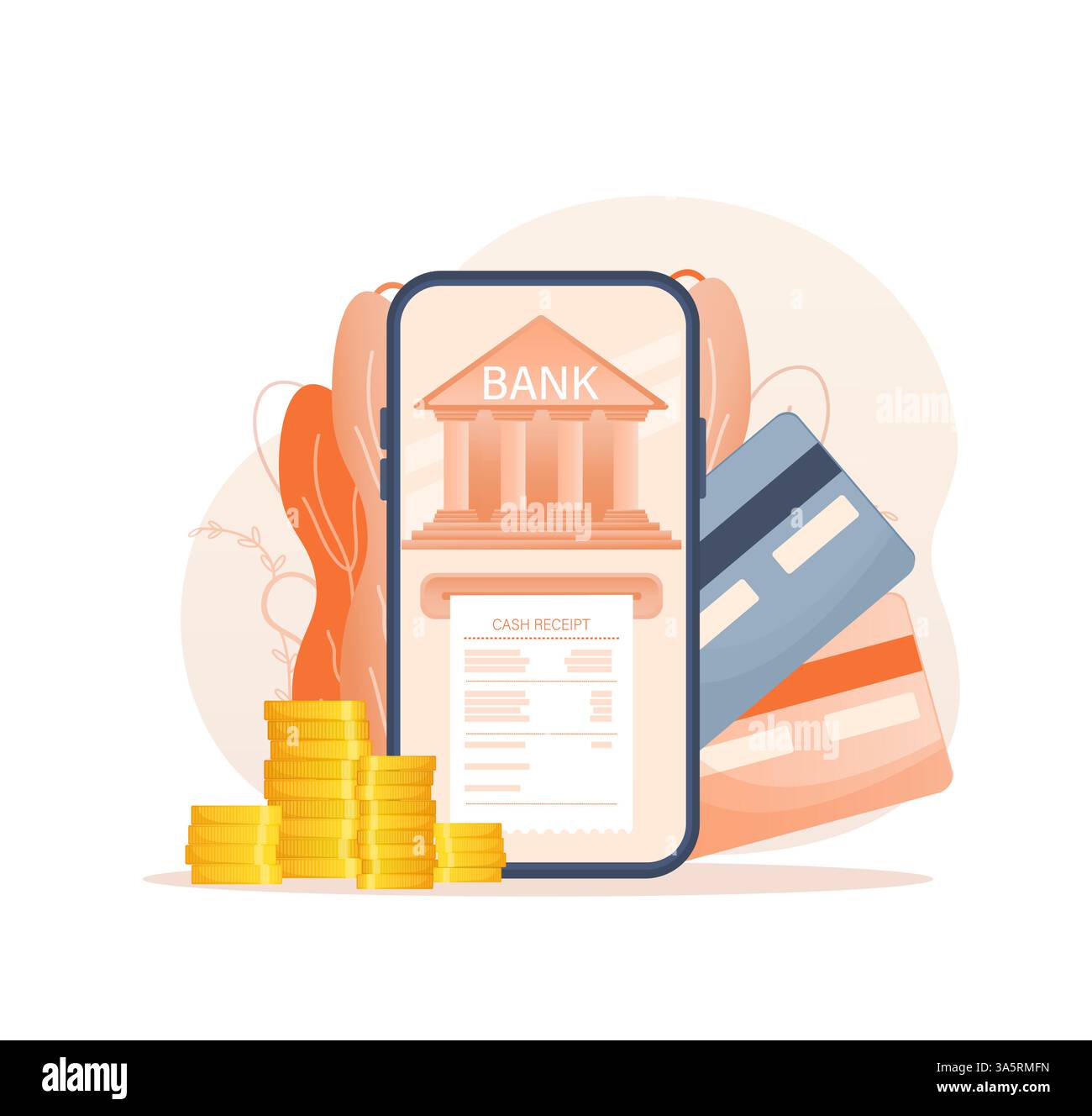 Personale di line banking per la progettazione della pagina dell'account. Illustrazione vettoriale isometrica. Banca online. Illustrazione vettoriale. Illustrazione Vettoriale
