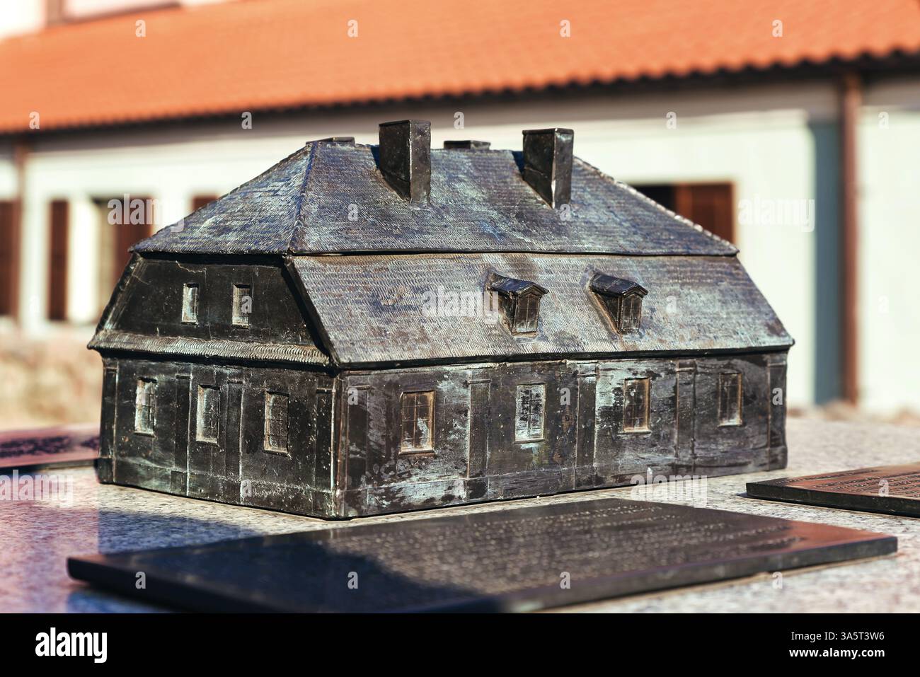 Modello della Casa Talmudica situata accanto alla grande Sinagoga - Tykocin, Polonia. Foto Stock