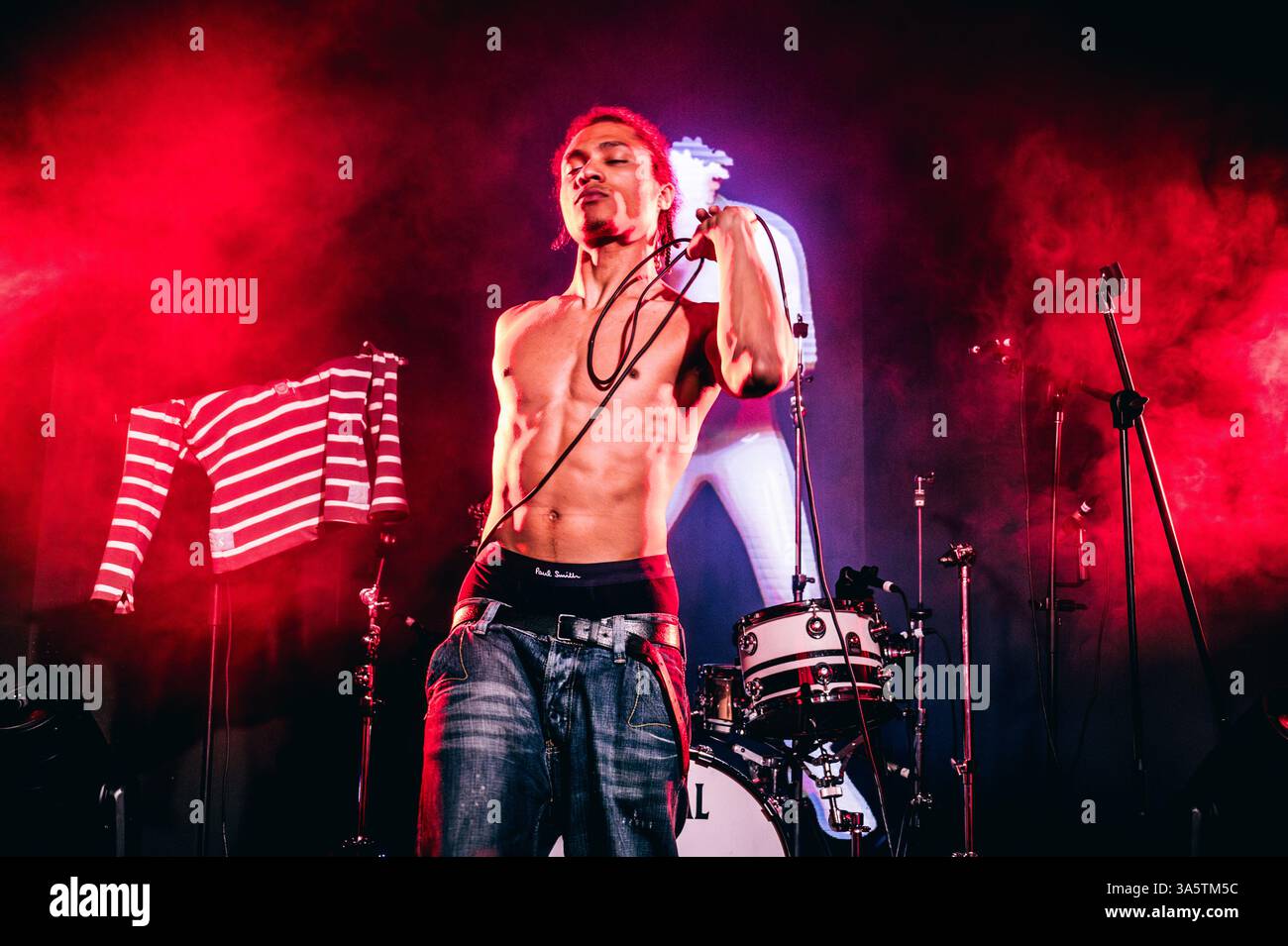 13 marzo 2025 - Austin, Texas: I Black Fondu si esibiscono all'ambasciata di musica britannica durante SXSW 2025. Foto Stock