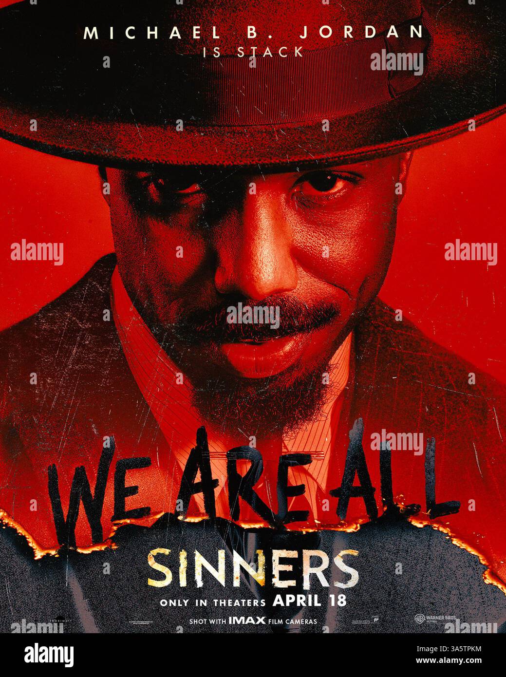 Sinners (2025) POSTER ART con Michael B. Jordan è 'Stack' *Filmstill - solo per uso editoriale* vedere le istruzioni speciali. Immagine CAP/TFS fornita da capita Foto Stock