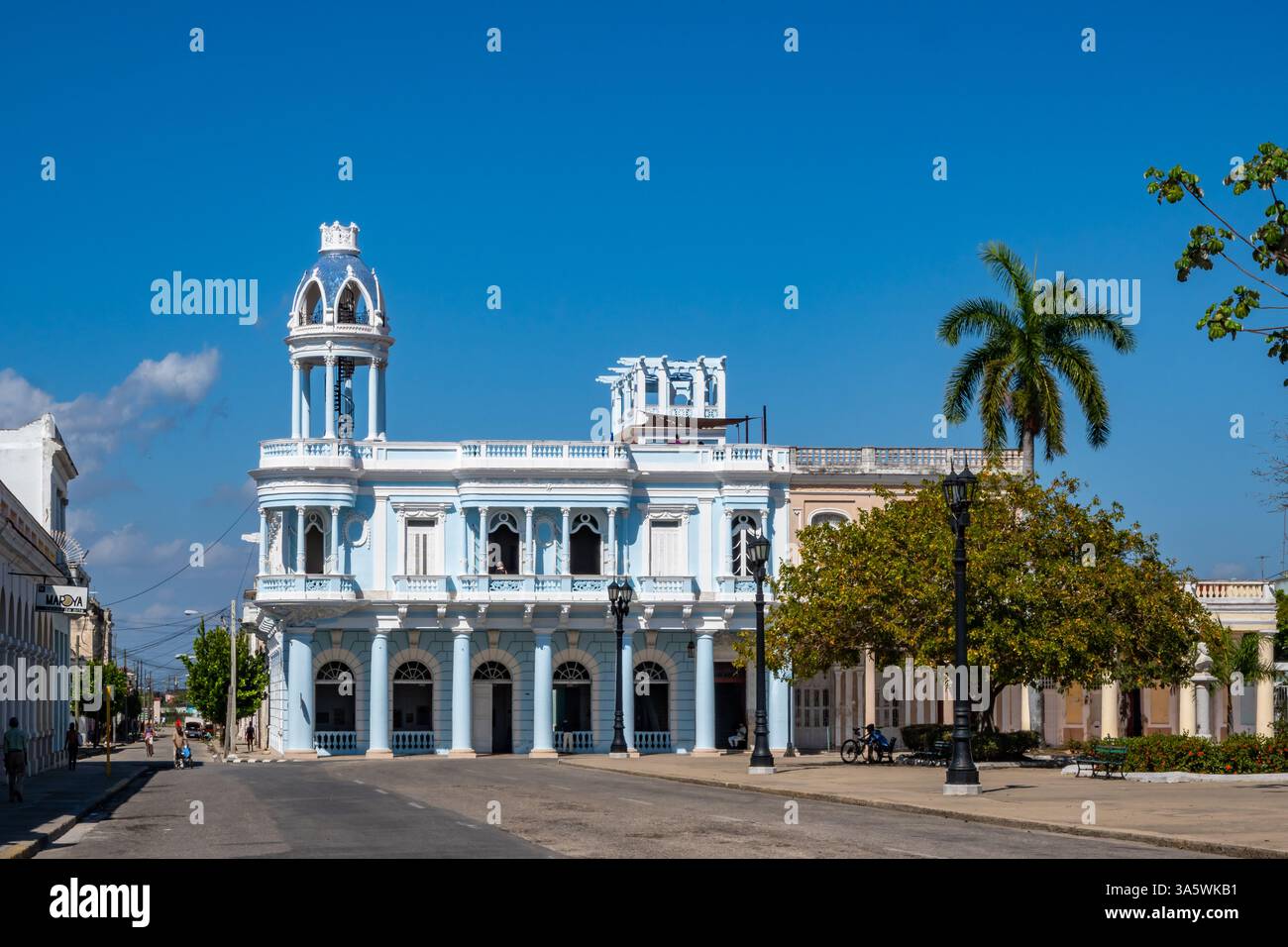 Palazzo Ferrer, Centro Cultural Benjamín Duarte o Centro culturale Benjamín Duarte. Cienfuegos, Cuba. Foto Stock