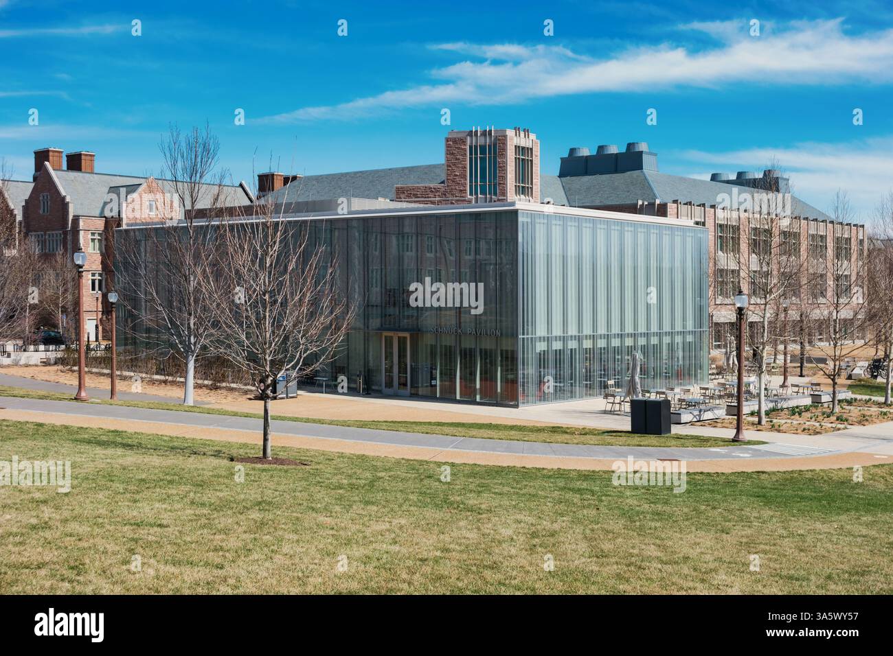 Washington University, Danforth Campus, il campus principale di St Louis, Missouri, Stati Uniti. Foto Stock