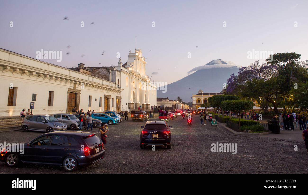 Cattedrale Metropolitana di San José in Antigua Guatemala Foto Stock