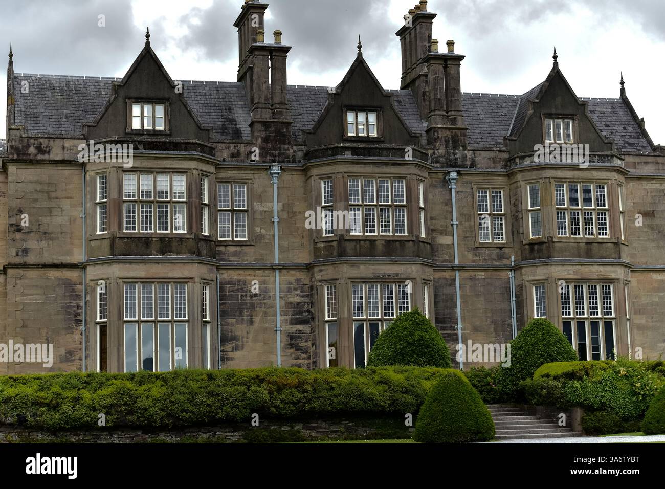 Immagine moody di Muckross House a Killarney Foto Stock