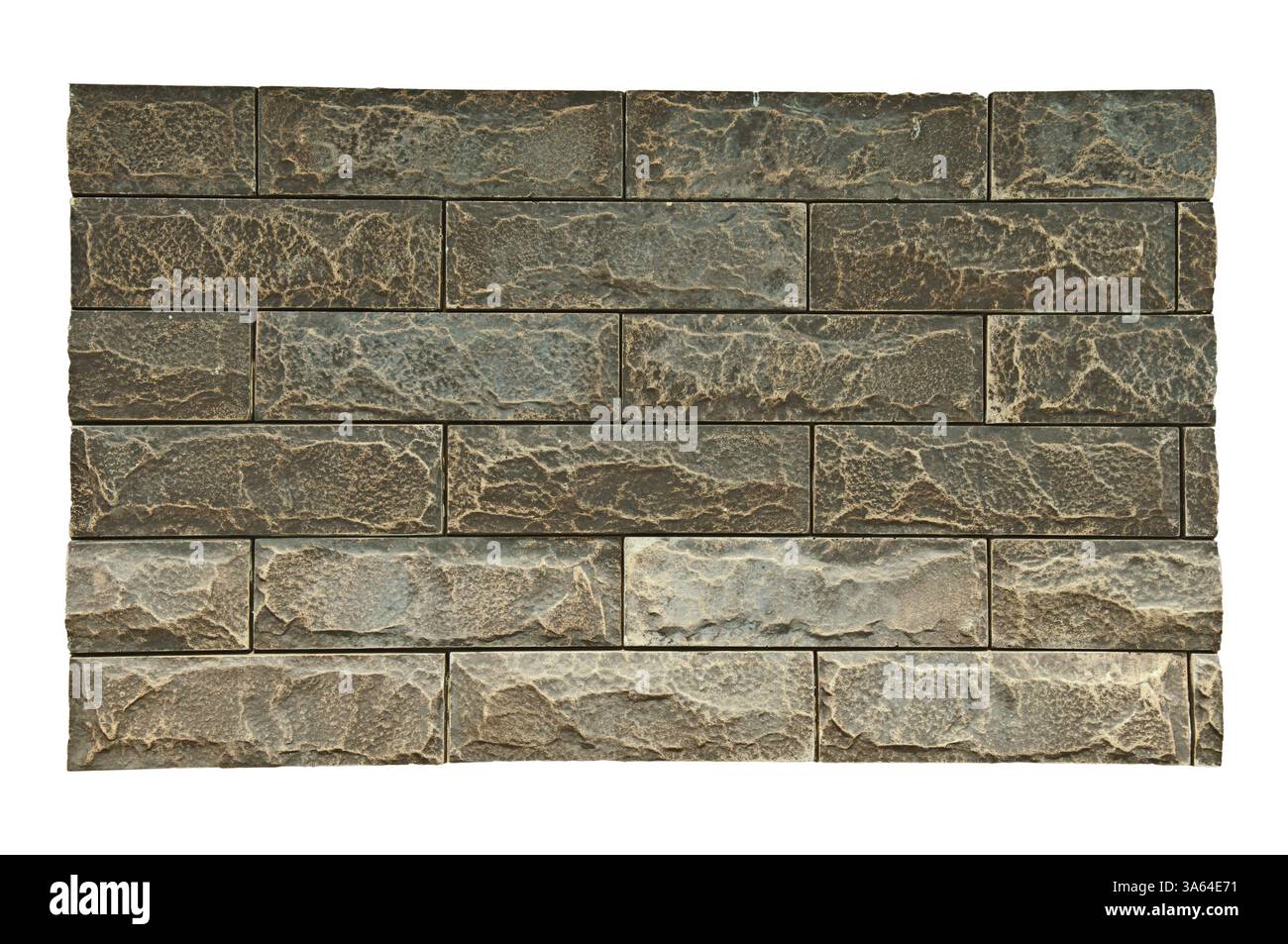 Sullo sfondo di un muro di pietra. Wite isolato Foto Stock