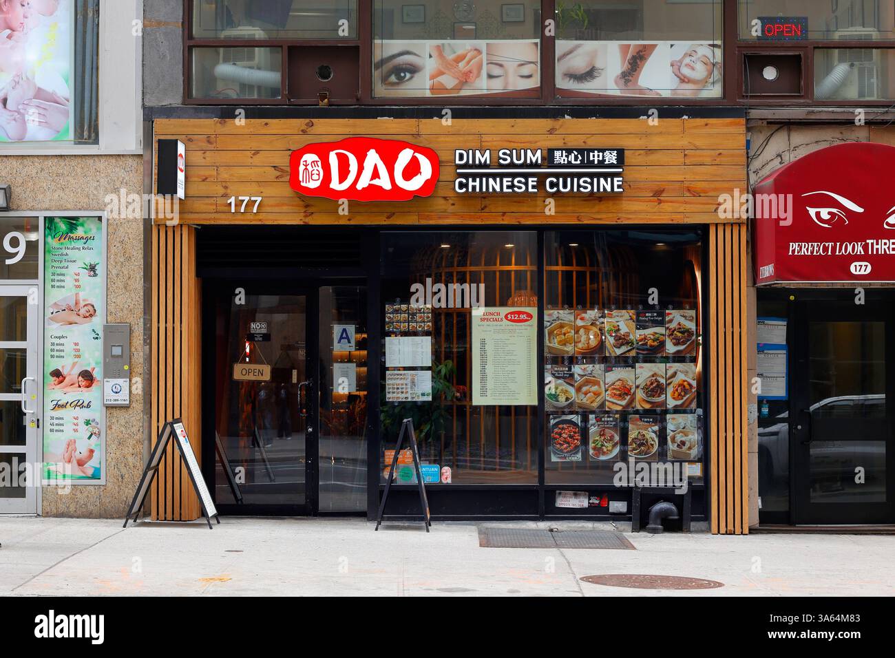 Dao Dim Sum Garden 稻香, 177 Madison Ave, New York, negozio di NYC di un ristorante cinese nel centro di Manhattan. 稻香點心坊 纽约 紐約 美國 美国 Foto Stock