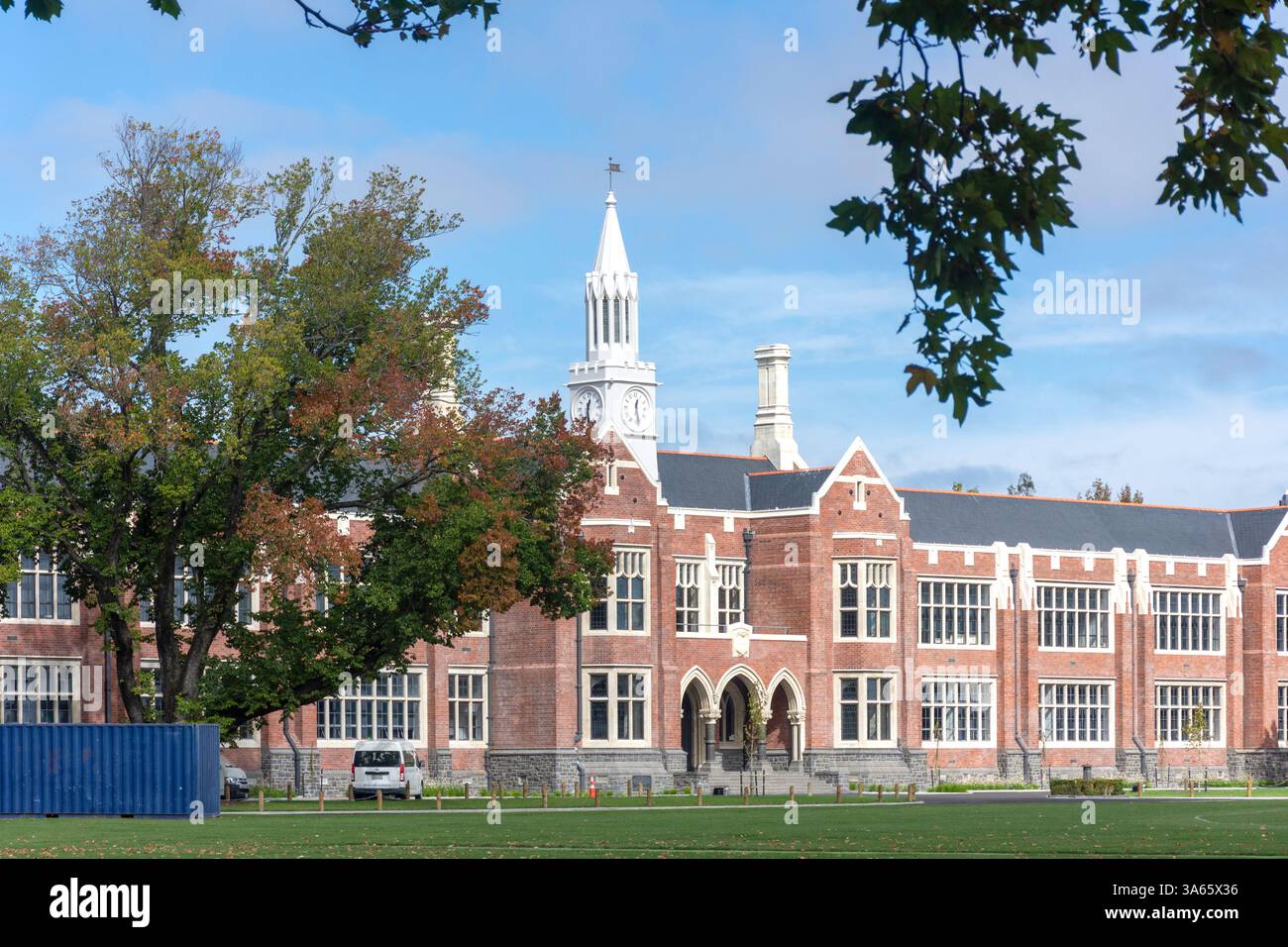 Christchurch Boy's High School, Straven Road, Fendalton, Christchurch (Ōtautahi), Canterbury Region, isola del Sud, nuova Zelanda Foto Stock