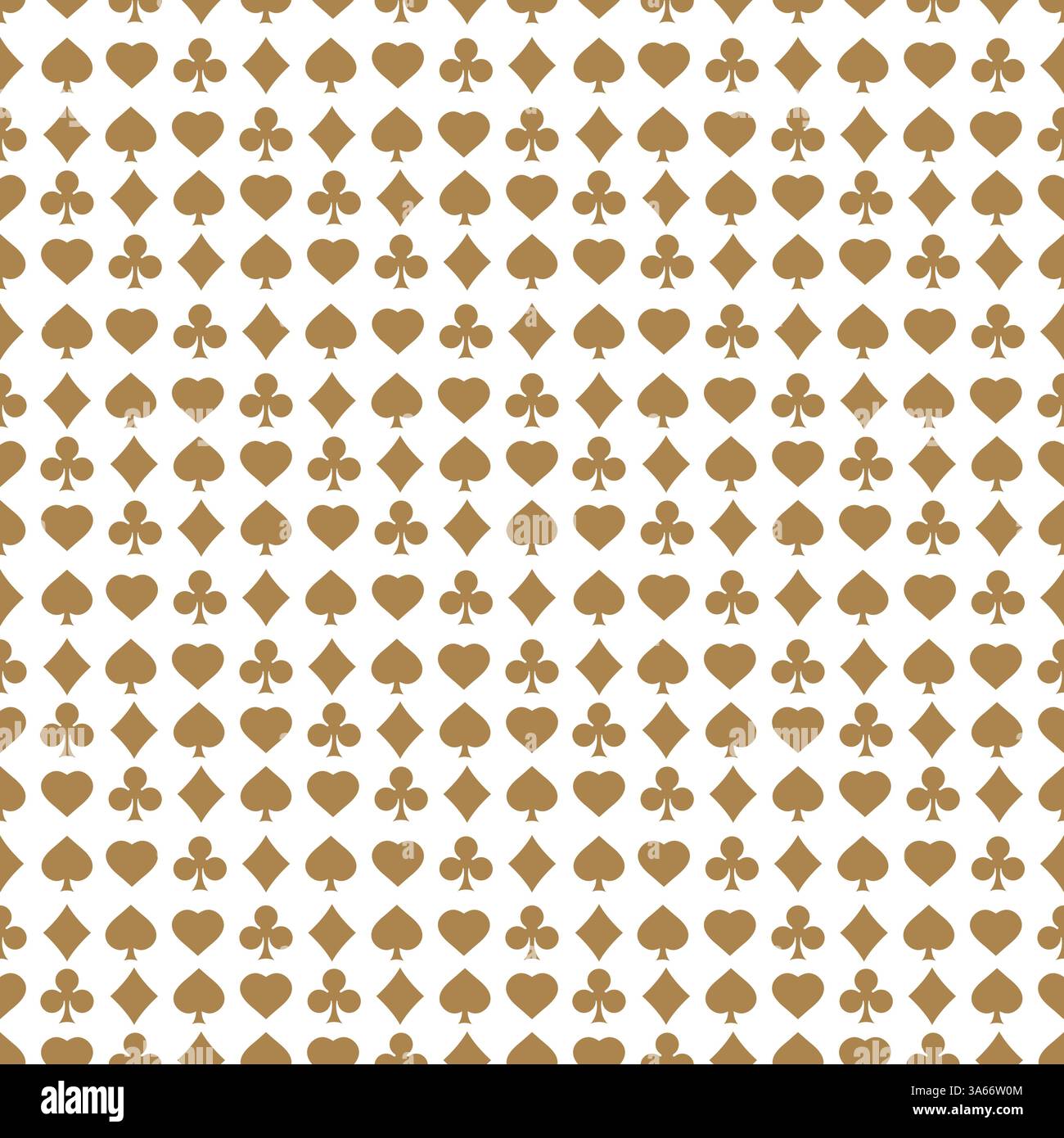 Modello senza soluzione di continuità con la carta adatta. Sfondo infinito di cuori, diamanti, club, picche per la progettazione. Può essere usato per prodotti tessili, interior design, sito web Illustrazione Vettoriale