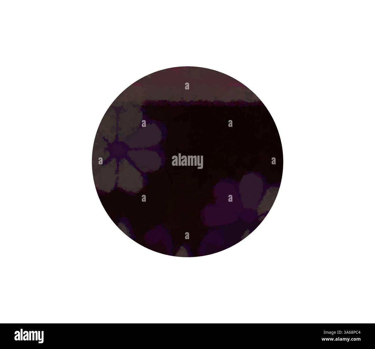 Un design circolare caratterizzato da morbidi motivi floreali in tonalità tenui che creano un'estetica astratta e rilassante. Arte classica con un tocco moderno reinventata da Artotop, un ornamento indiano trasformato Foto Stock