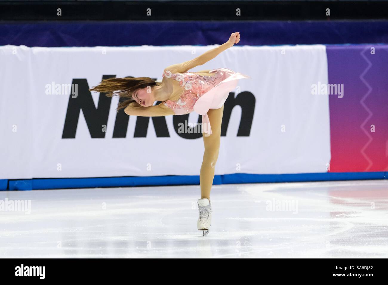Il giapponese Rion Sumiyoshi visto in azione durante il FISU Games 2025 Figure Skating Exhibition Gala. Foto Stock