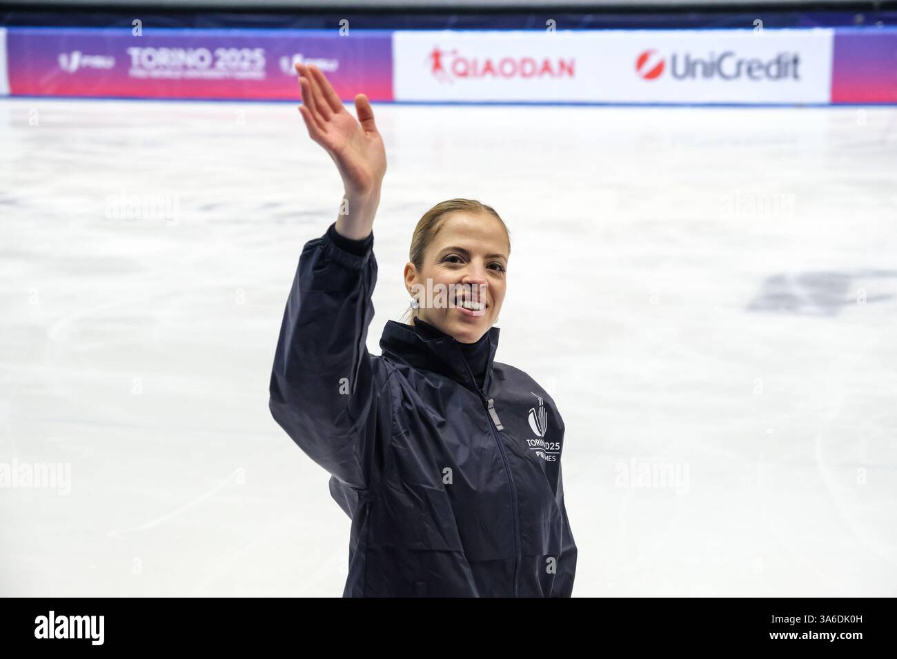 Carolina Kostner d'Italia vista in azione durante il FISU Games 2025 Figure Skating Exhibition Gala. Foto Stock