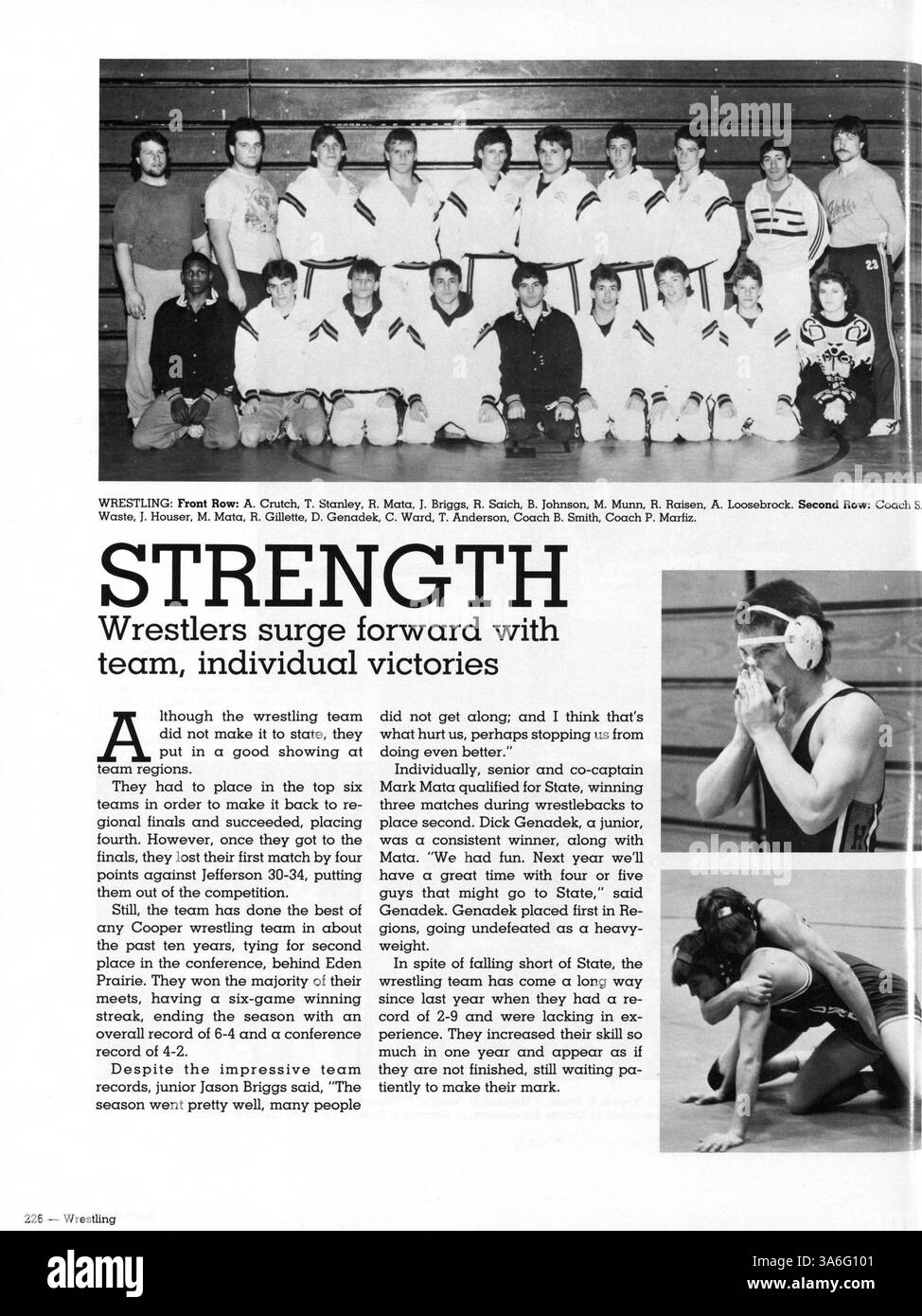 Questa edizione dell'annuario Talons cattura l'essenza dell'anno 1987-1988 della Cooper High School, documentando i contributi di studenti, docenti e gruppi extracurriculari. Foto Stock