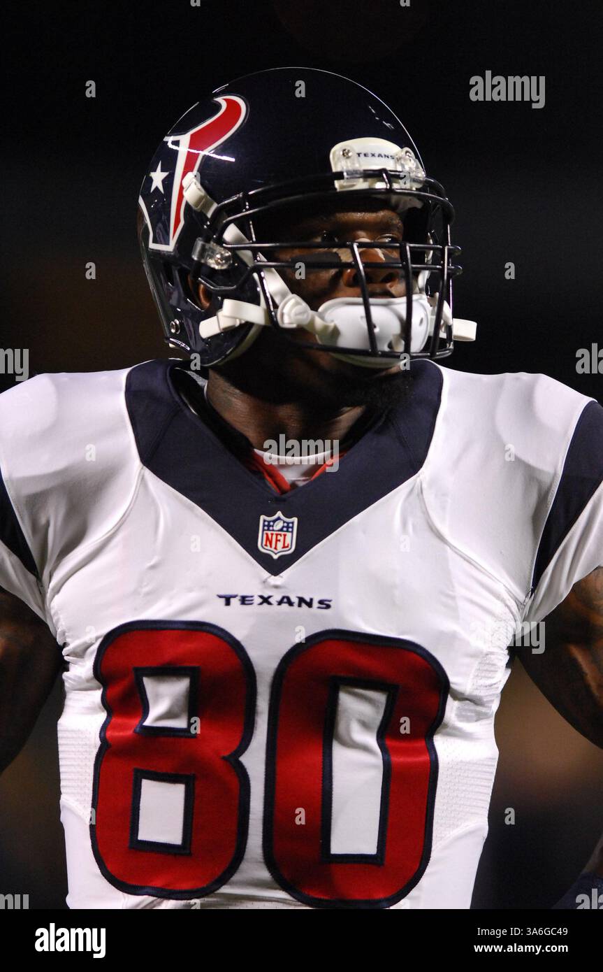 20 ottobre 2014: Andre Johnson #80 durante la partita Pittsburgh Steelers vs Houston Texans a Pittsburgh, Pennsylvania. (Immagine di credito: © Jason Pohuski/Cal Sport Media/ZUMAPRESS.com) Foto Stock