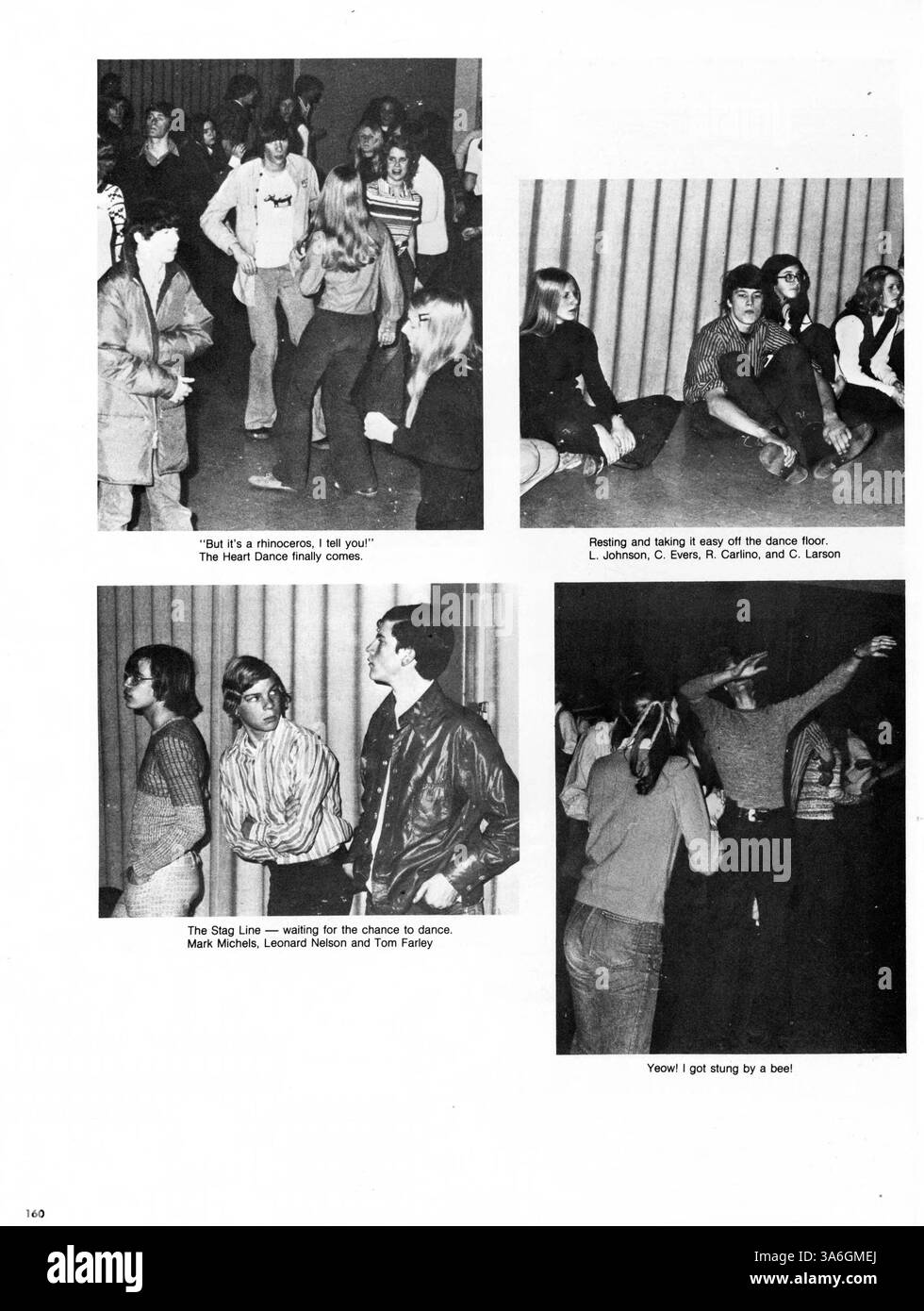 Il Wayzata High School Yearbook 1972, Wayako 72, mostra il coinvolgimento di studenti e insegnanti in club scolastici, sport e significativi eventi accademici e sociali nel periodo 1971-1972. Foto Stock