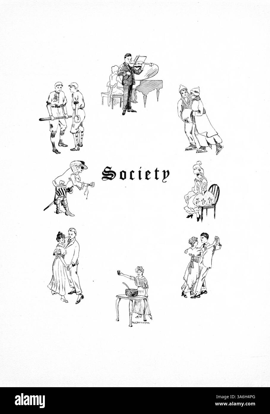 Il South High Yearbook del 1915 riflette sui risultati accademici ed extracurriculari degli studenti durante l'anno scolastico 1914-1915, con una particolare attenzione ai contributi degli studenti afroamericani alla vita scolastica e alle attività. Foto Stock