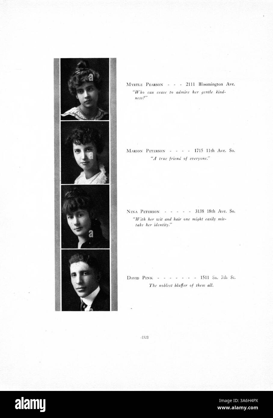 Questo annuario South High del 1915 fornisce un'istantanea degli eventi di studenti, insegnanti e atletica dell'anno scolastico 1914-1915. Mette in evidenza il coinvolgimento degli studenti afroamericani e il loro contributo alle attività e ai risultati scolastici. Foto Stock