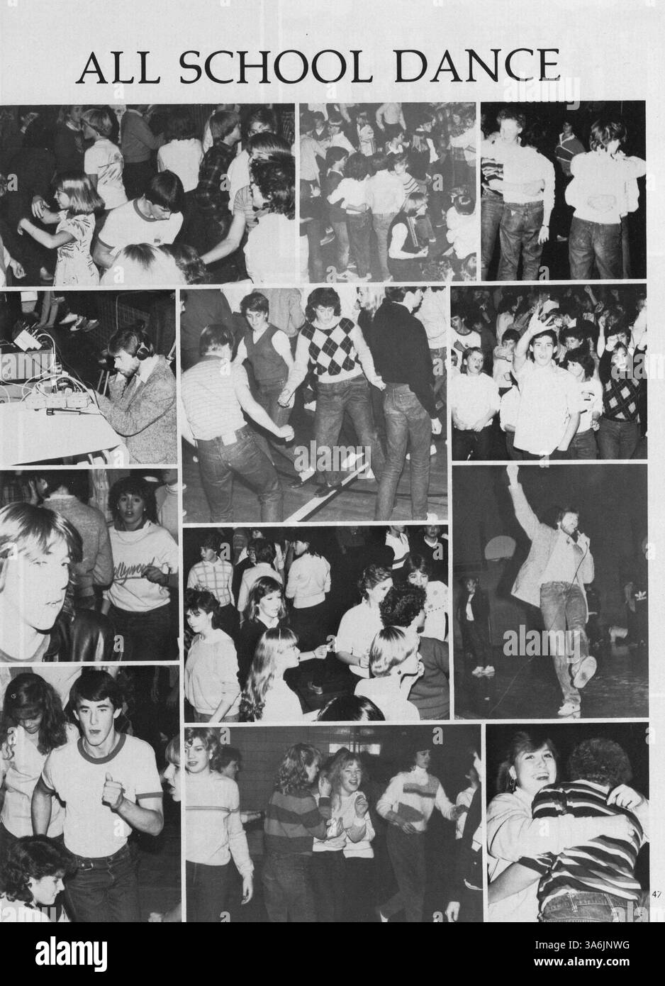 L'edizione 1984 di South View Jr. High Yearbook evidenzia i momenti chiave dell'anno scolastico 1983-1984, documentando le attività degli studenti, i risultati accademici, il coinvolgimento degli insegnanti e gli eventi sportivi. L'annuario funge da registro storico della partecipazione dell'organismo studentesco a varie attività a livello scolastico. Foto Stock