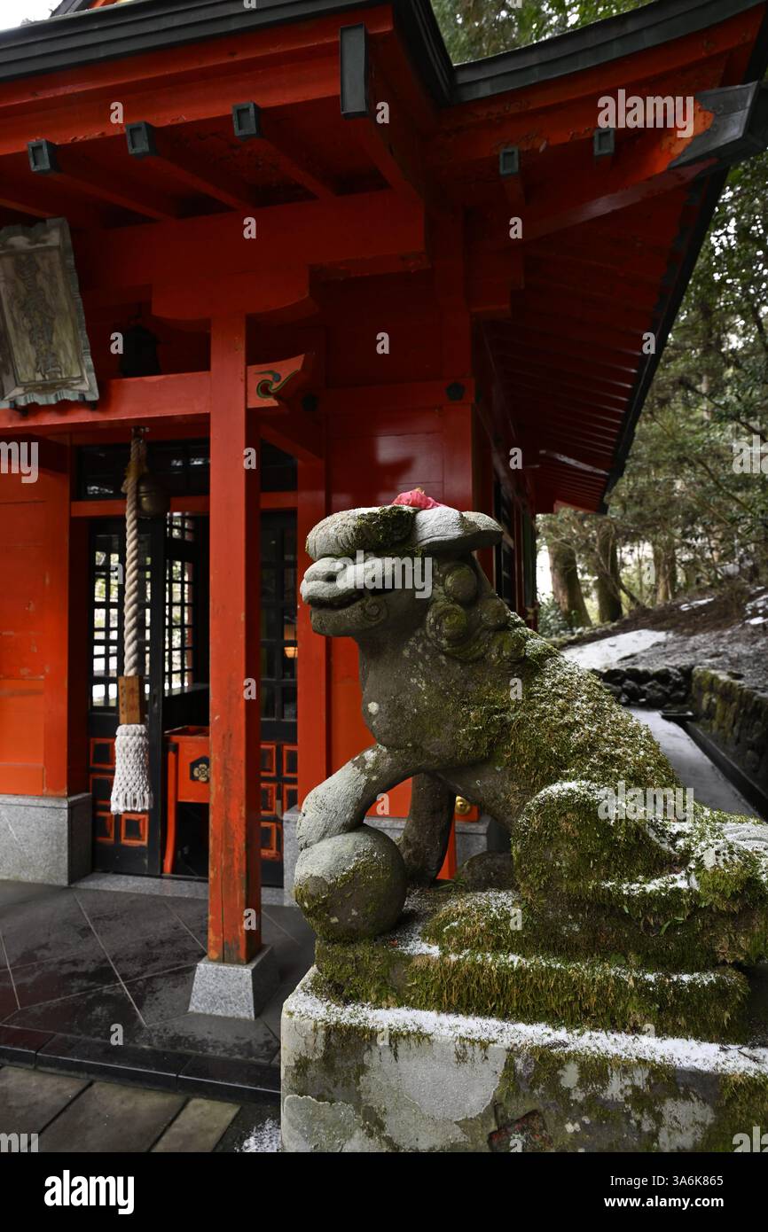 Tempio di Hakone in Giappone Foto Stock
