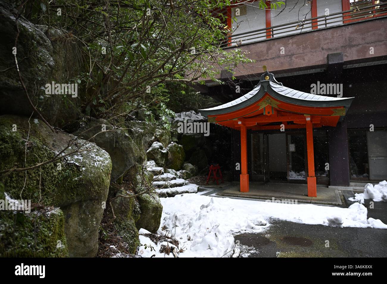 Tempio di Hakone in Giappone Foto Stock