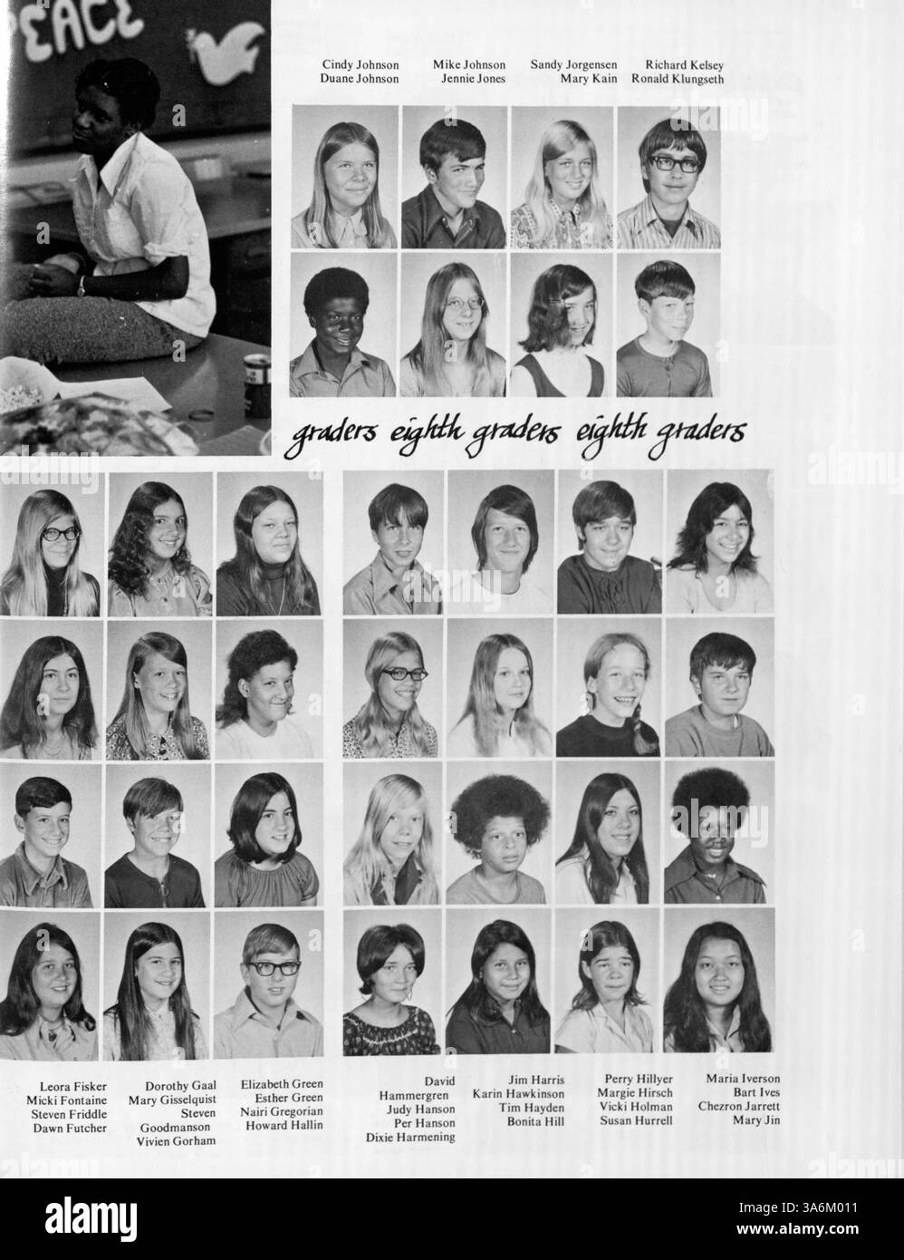 Questo annuario cattura i momenti salienti dell'anno accademico 1971-1972 presso la Marshall University, con studenti, docenti, sport, club, e gli eventi scolastici. Serve come record dei risultati degli studenti e delle attività scolastiche. Foto Stock