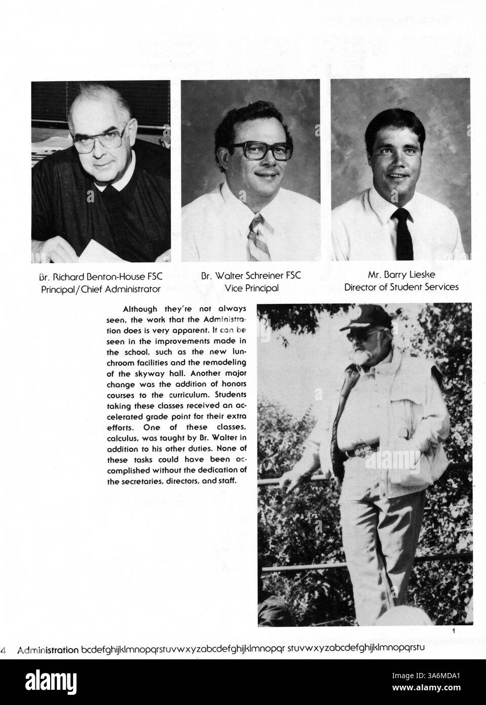 L'annuario del 1987 per la De la Salle High School documenta il corpo studentesco, il personale, le attività extracurricolari e l'atletica dell'anno accademico 1986-1987 attraverso fotografie e testi, catturando l'essenza della vita scolastica in quel periodo. Foto Stock