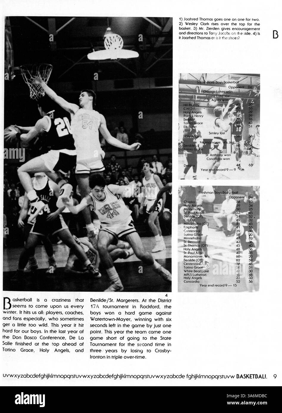 Questo annuario delle scuole superiori cattura gli studenti, i docenti, i club, gli sport e gli eventi importanti di De la Salle durante l'anno accademico 1986-1987. Serve come registrazione visiva della comunità scolastica durante quel periodo. Foto Stock