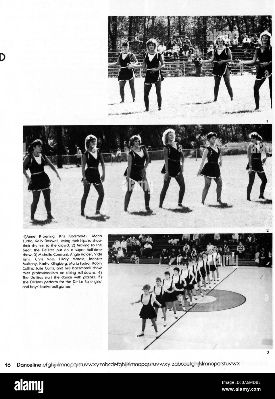 Il 1987 De la Salle Yearbook include la copertura di studenti, personale, squadre sportive, club e vari eventi durante l'anno accademico 1986-1987. Foto Stock