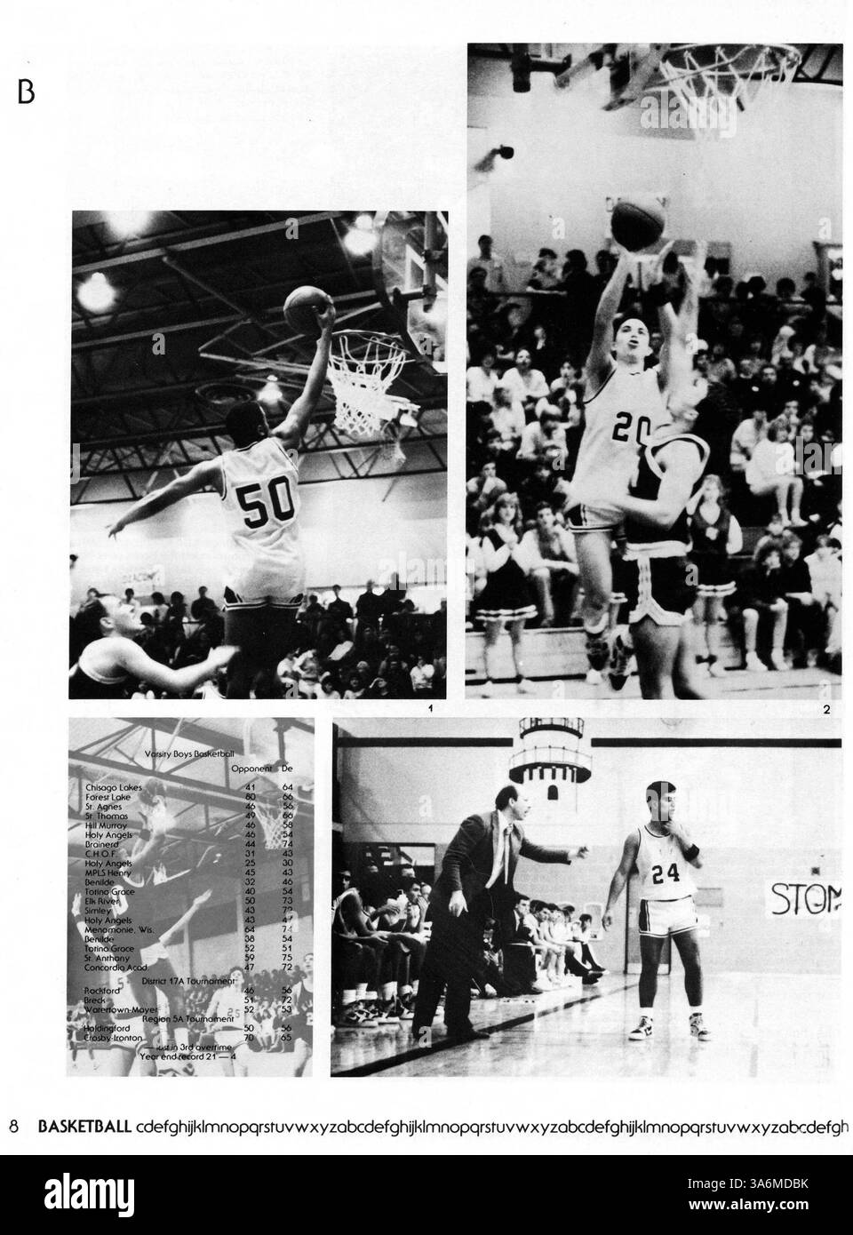 Questo annuario commemora l'anno scolastico 1986-1987 alla De la Salle High School, documentando i vari eventi, club, squadre atletiche e attività accademiche attraverso foto e contenuti scritti, che riflettono il corpo studentesco e il personale vivace. Foto Stock