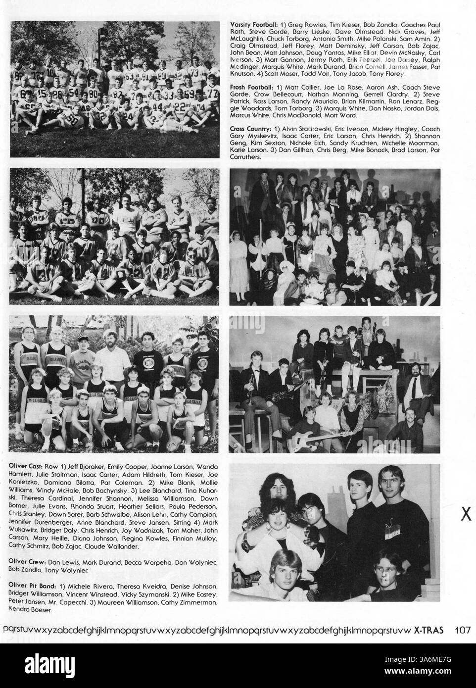 Il De la Salle Yearbook 1987 documenta i momenti chiave dell'anno accademico 1986-1987, con ritratti di studenti, club scolastici, atletica leggera e altri eventi scolastici. Foto Stock