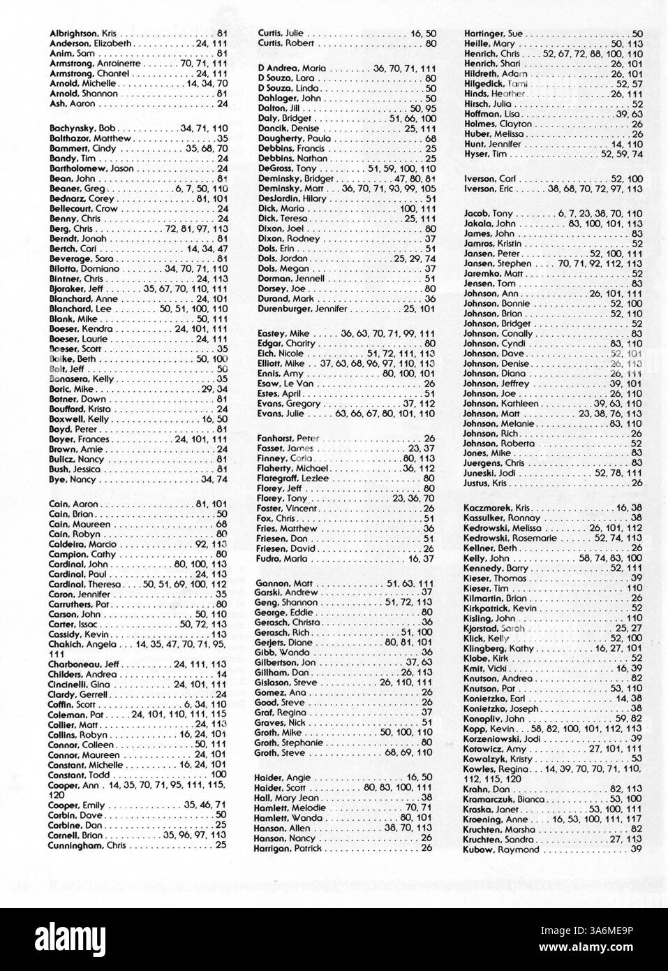 Il De la Salle Yearbook 1987 documenta i momenti importanti dell'anno scolastico 1986-1987, con ritratti di studenti, coinvolgimento della facoltà, atletica e club scolastici. Foto Stock