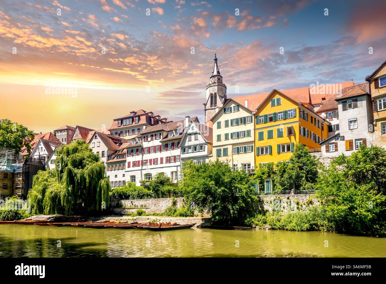 Città vecchia di Tuebingen, Germania Foto Stock