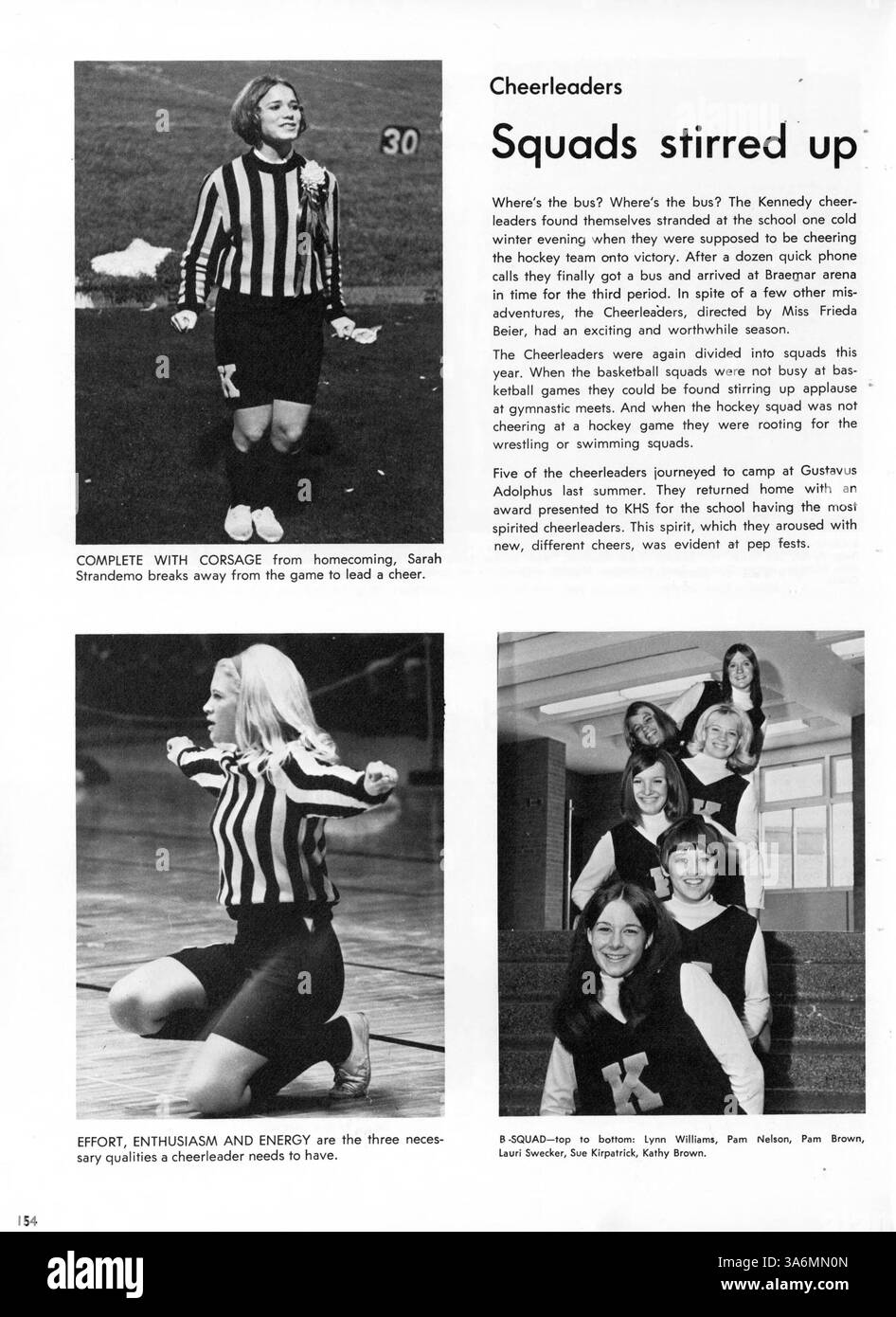 Profile '69 è l'annuario Kennedy High dell'anno scolastico 1968-1969, che raccoglie i risultati sportivi della scuola, il coinvolgimento degli studenti nei club, i contributi della facoltà e gli eventi memorabili durante tutto l'anno. Foto Stock