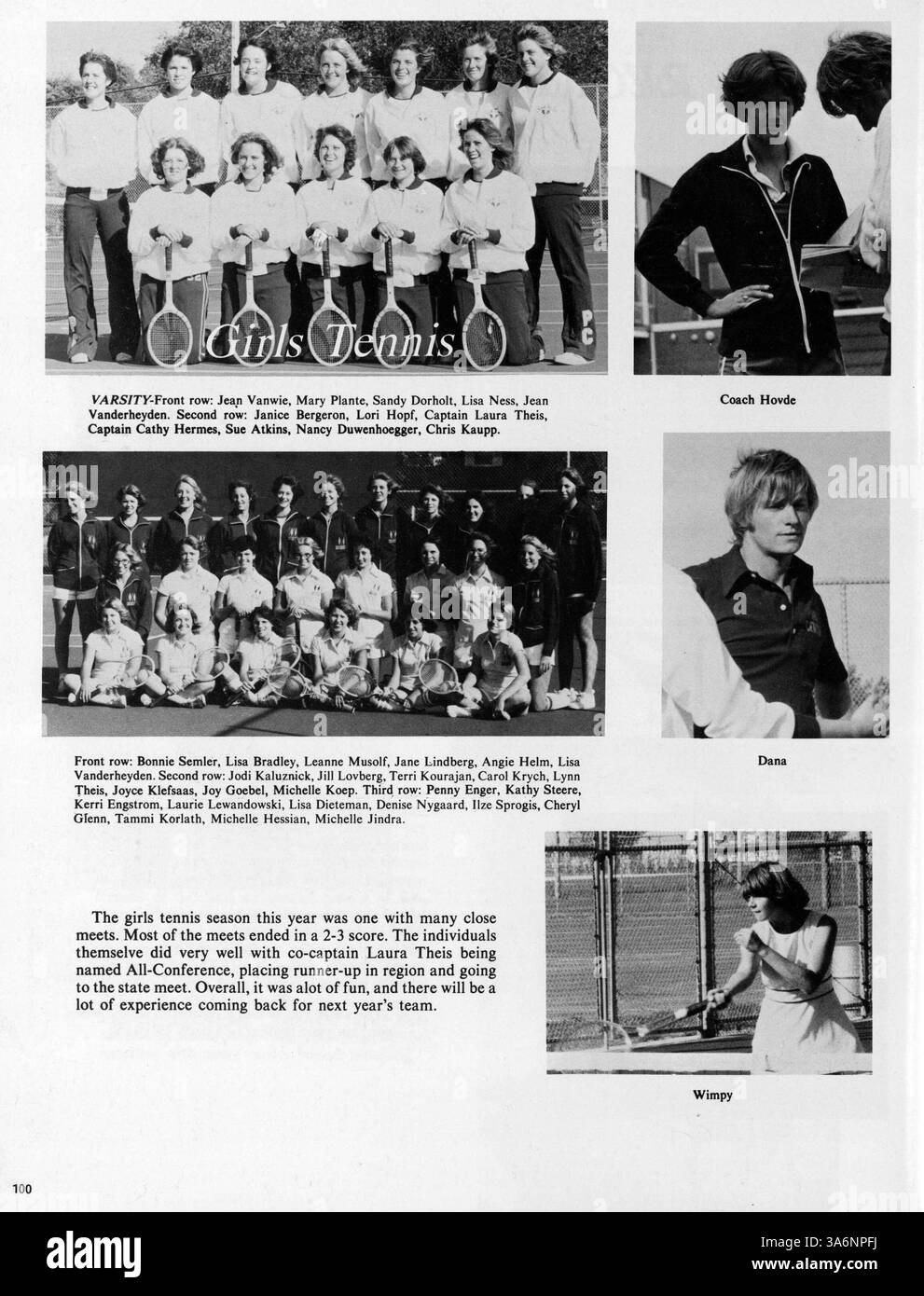 Il 1979 Park Center High Yearbook riflette le esperienze degli studenti, l'atletica e i club scolastici, documentando l'ultimo anno degli anni '1970 per la scuola e la comunità. Foto Stock