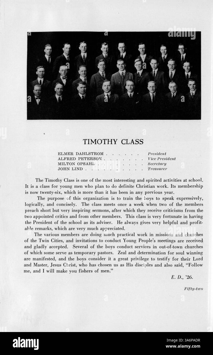 L'annuario di Antler 1923 della Minnehaha Academy è un resoconto storico dettagliato dell'anno scolastico 1922-1923, con ritratti di studenti e insegnanti, atletica e copertura di club e attività scolastiche. Foto Stock