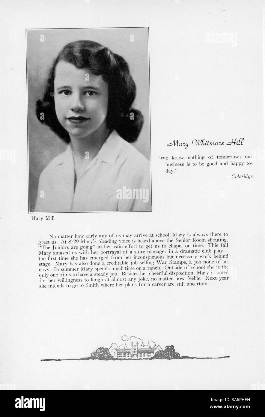 L'annuario "Tatler" del 1943 offre un record dell'esperienza della Northrop Collegiate durante l'anno scolastico 1942-1943, concentrandosi su studenti, insegnanti, atletica, club, e l'ambiente scolastico in generale. Foto Stock