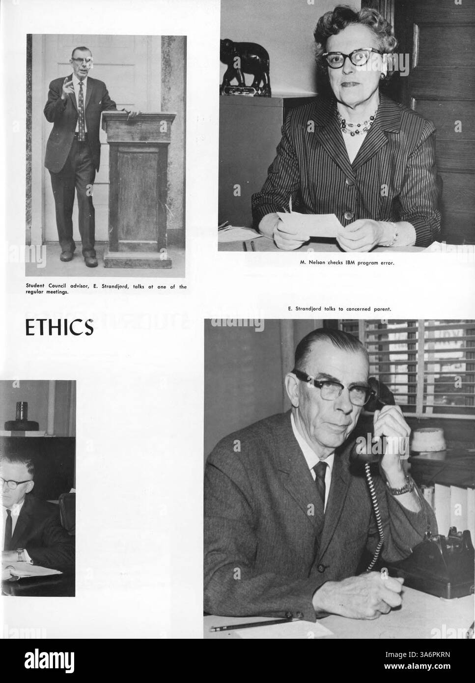 L'annuario Sagamore del 1964 della Roosevelt High School cattura l'anno accademico 1963-1964, documentando studenti, insegnanti, atletica, club, e la storia afroamericana all'interno dell'ambiente scolastico. Foto Stock