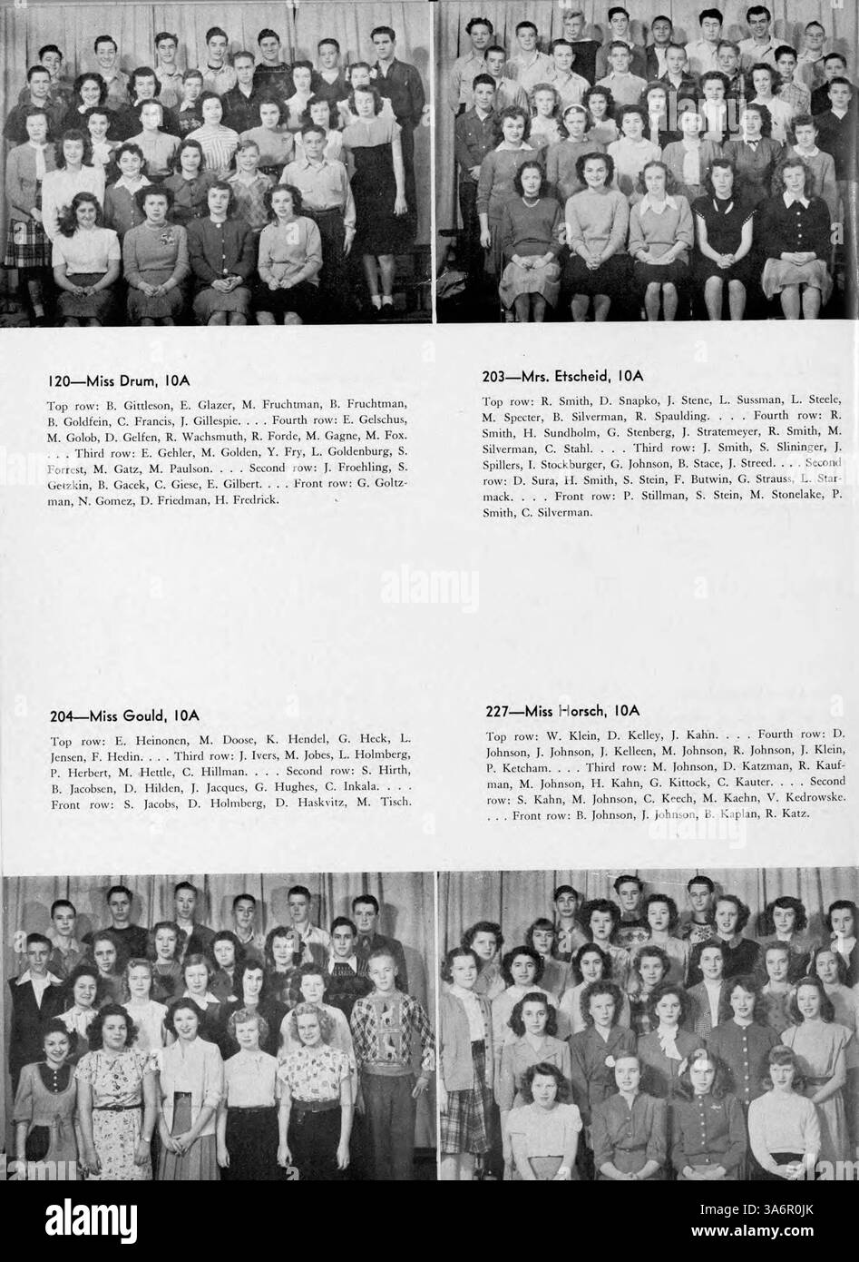 Questa edizione del 1947 del North High Yearbook, Polaris, mette in evidenza le attività accademiche, atletiche ed extracurriculari della North High, con particolare attenzione al coinvolgimento degli studenti afroamericani nella comunità scolastica. Foto Stock